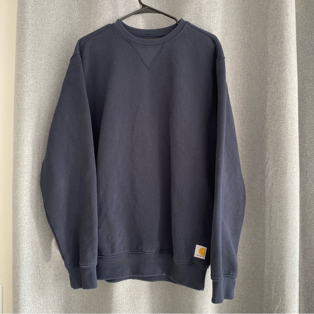 Carhartt Loose Fit Men's Navy Crew Neck Sweatshirt M